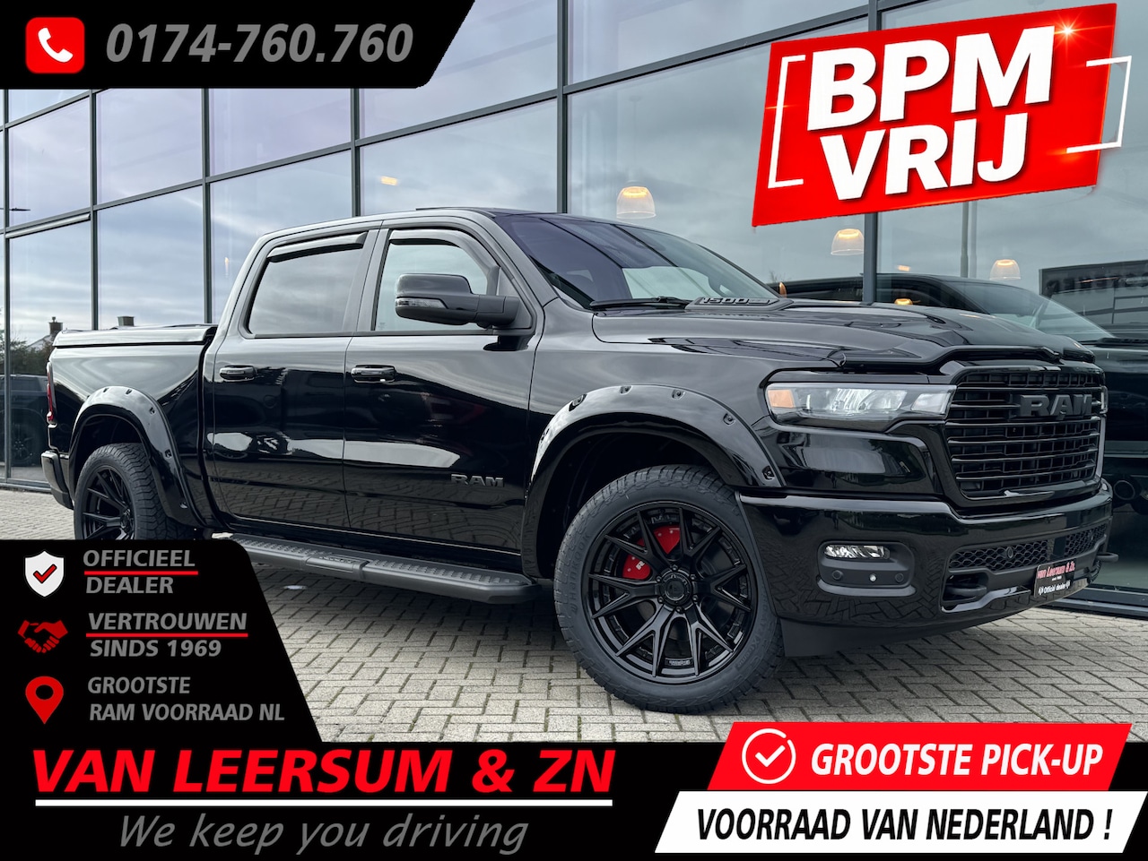 Dodge Ram 1500 - Laramie Night Hurricane | Pano | H&K | Passenger Screen - AutoWereld.nl