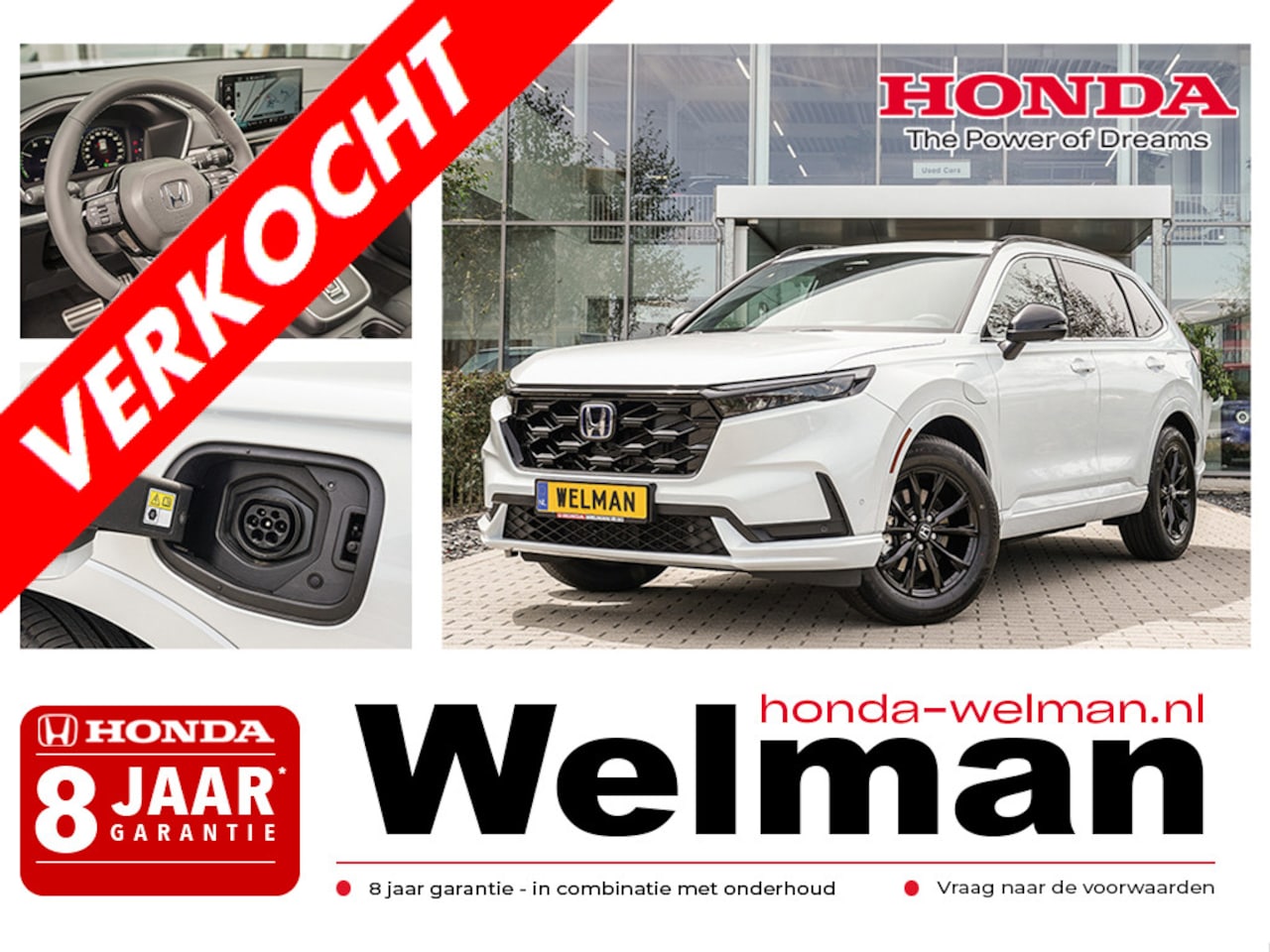 Honda CR-V - 2.0i e:PHEV ADVANCE TECH - AKTIE - NIEUW - PLUG - IN HYBRID - AUTOMAAT - AutoWereld.nl