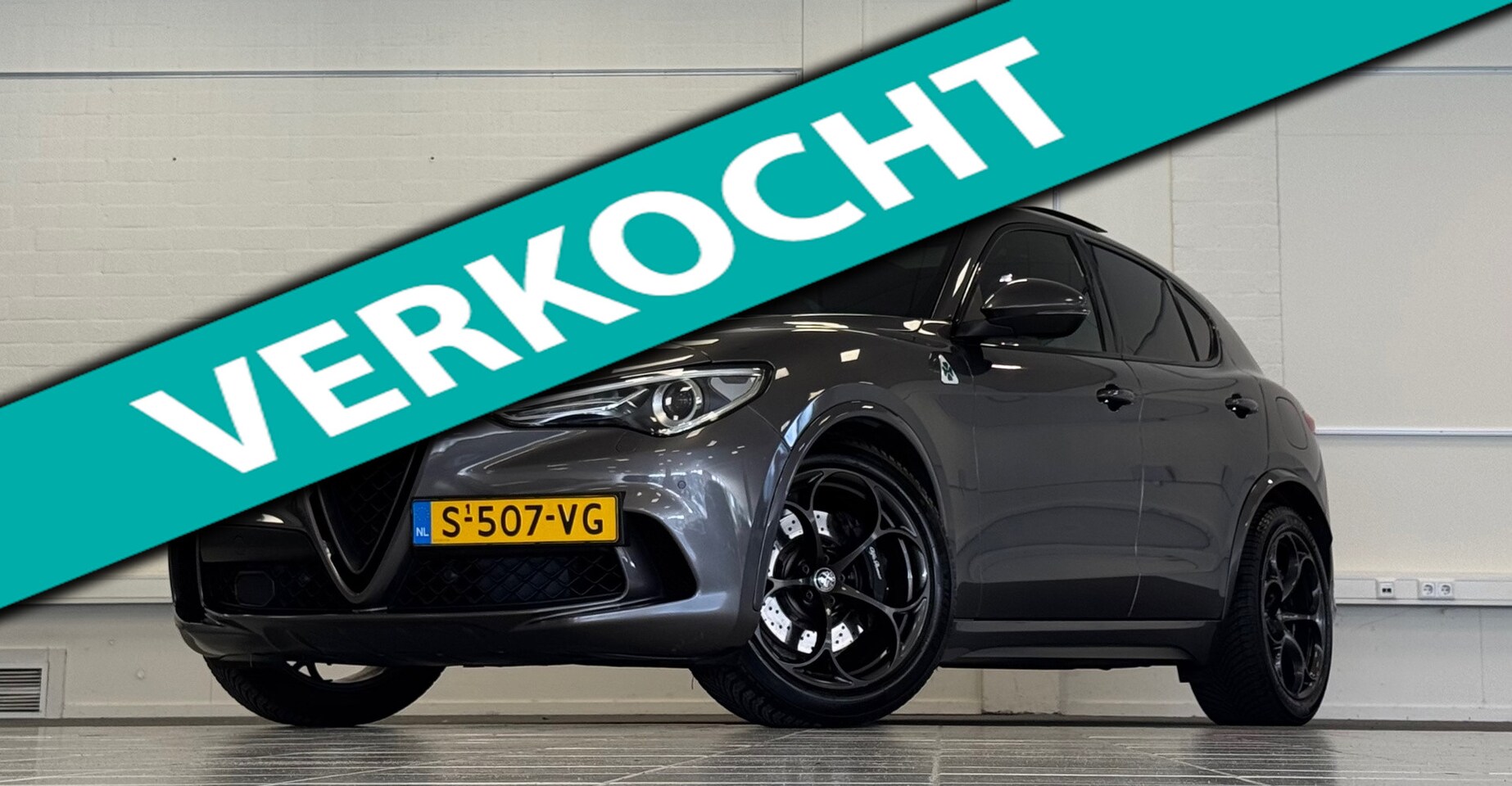 Alfa Romeo Stelvio - 2.9 V6 AWD Quadrifoglio 510pk Garantie Mooi! - AutoWereld.nl