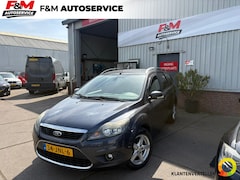 Ford Focus Wagon - 1.8 Titanium Flexi Fuel Clima, cruise, navi, pdc achter, trekhaak