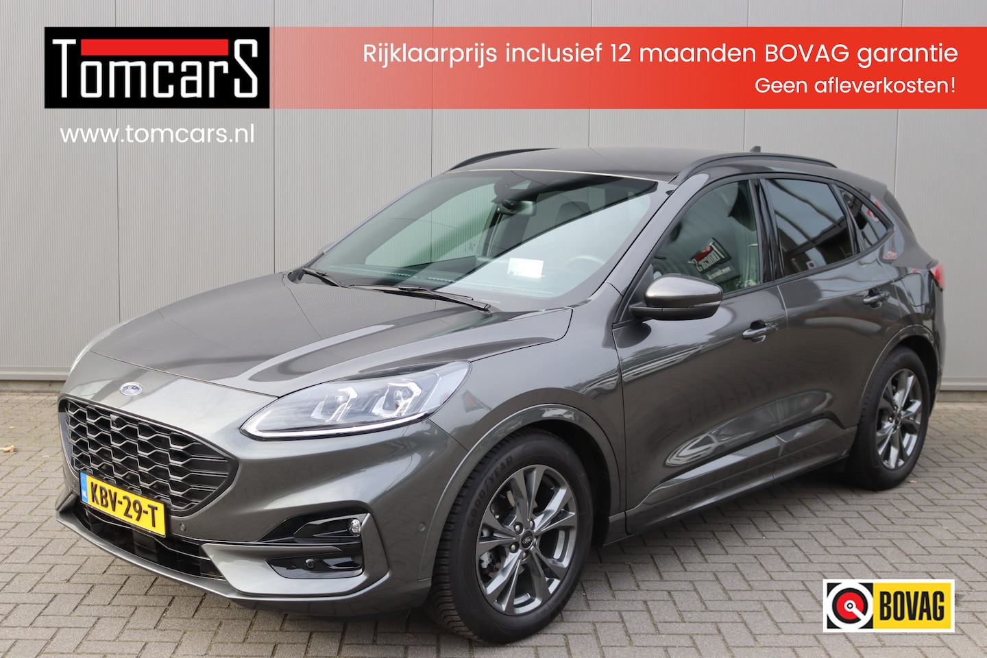 Ford Kuga - 1.5 EcoB. 150PK ST-Line X Winter-pack/Elektr.-klep/Adapt.-cruise/Keyfree/360-camera - AutoWereld.nl