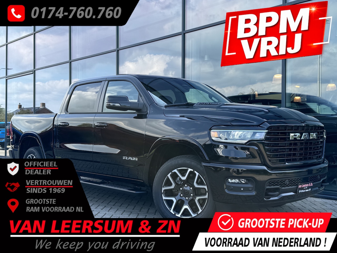Dodge Ram 1500 - Laramie Sport Hurricane | Pano | Alpine | Achteruitrijcamera - AutoWereld.nl