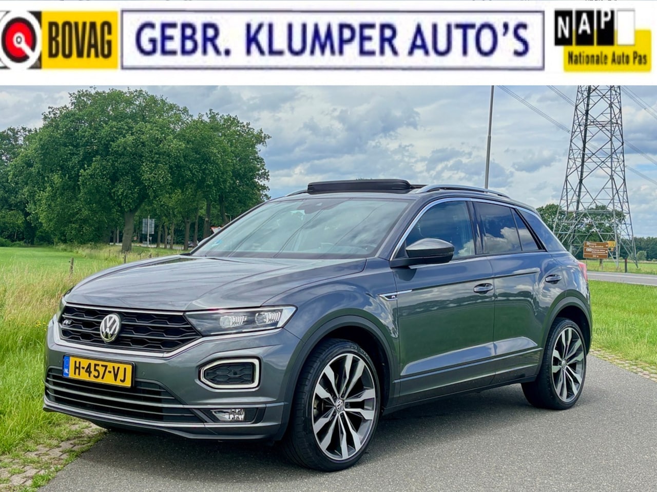 Volkswagen T-Roc - 1.5 TSI Sport R-Line, 1e Eig., Pano, LED, 19" LM, Virtual Cockpit, Trekhaak - AutoWereld.nl
