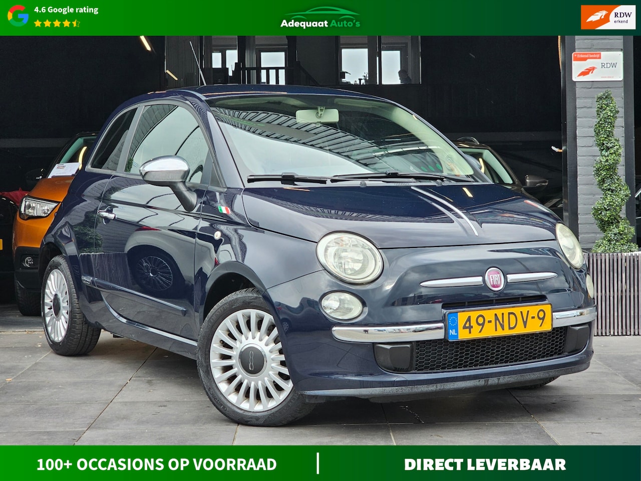 Fiat 500 - 1.2 Pop|NAP|Airco|El.Ramen|PDC|Lage KM|Start/Stop - AutoWereld.nl