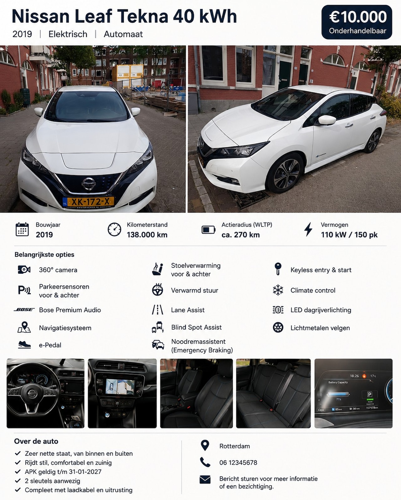 Nissan LEAF - Tekna 40 kWh - AutoWereld.nl