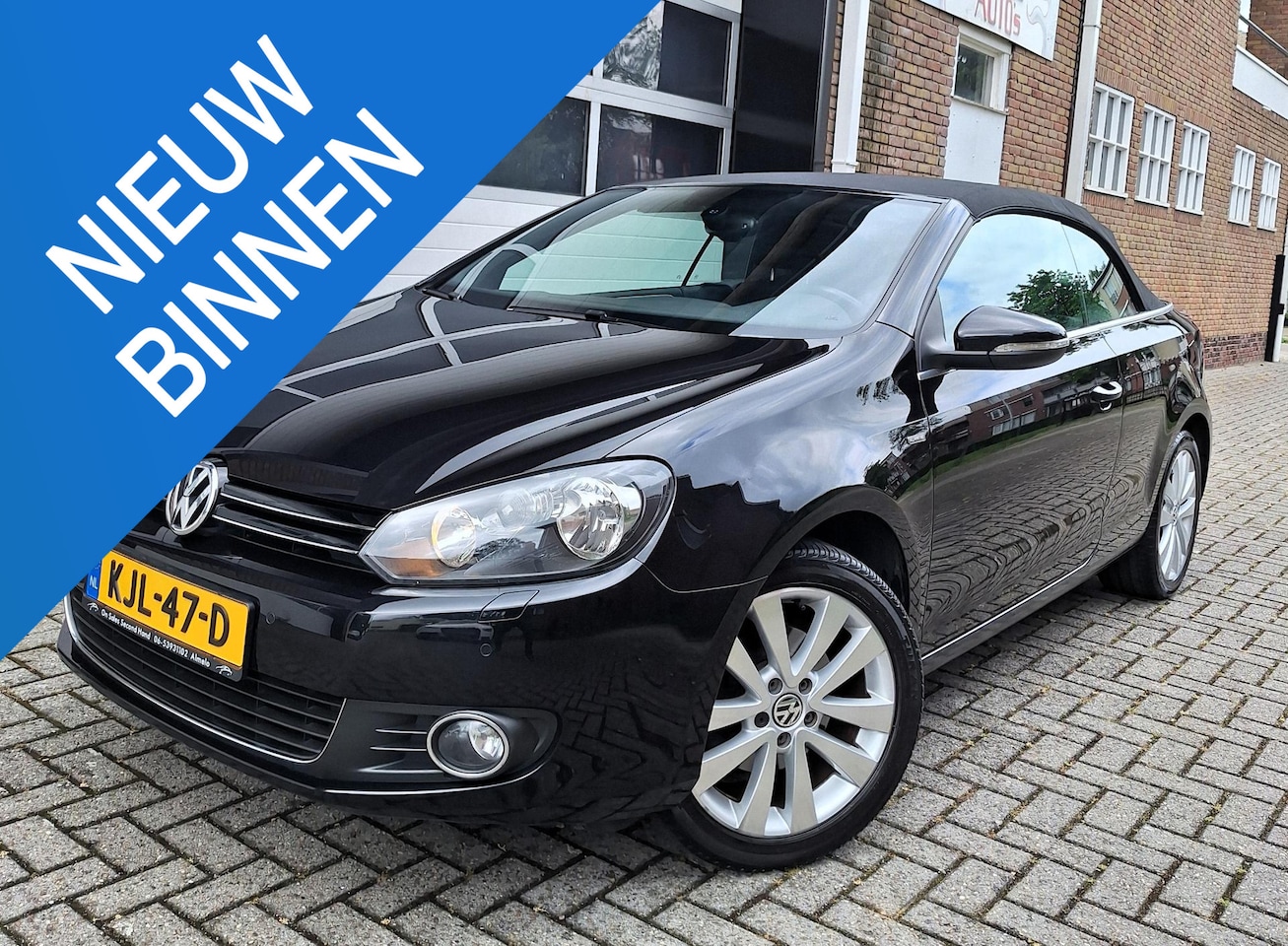 Volkswagen Golf Cabriolet - 1.2 TSI BlueMotion Zwart Clima LMV Zeer Mooi Nw Apk - AutoWereld.nl