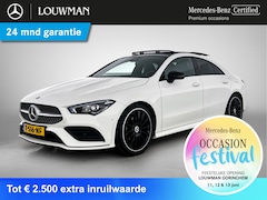 Mercedes-Benz CLA-Klasse - 180 AMG Line Panoramadak | Leder | Multispaaks | Stoelverwarming | Night Pakket Inclusief