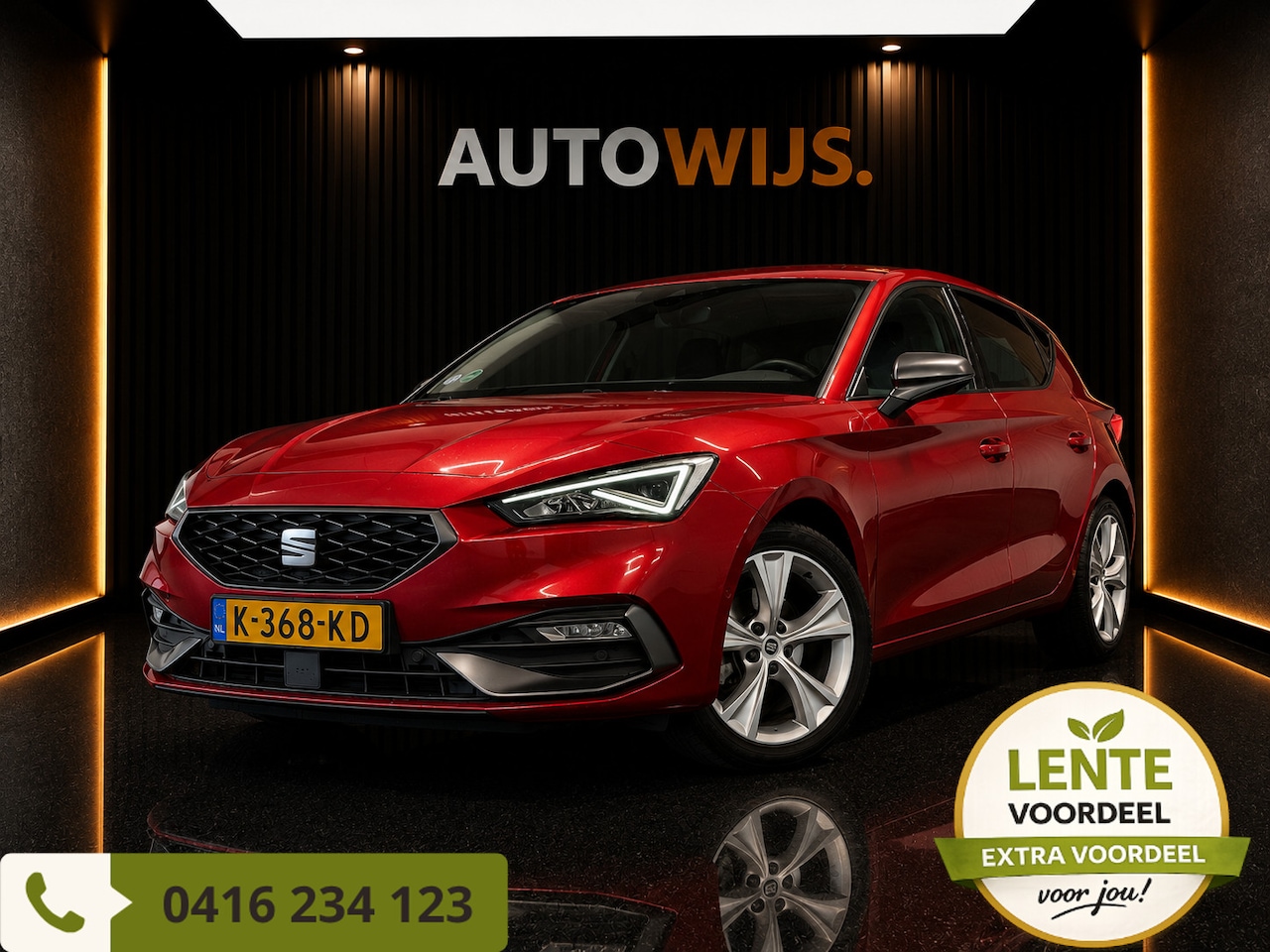 SEAT Leon - 1.0 TSI FR Launch Edition|FR|CARPLAY|NAVI|LED|TREKHAAK|NL AUTO - AutoWereld.nl