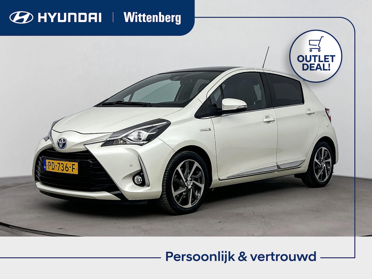 Toyota Yaris - 1.5 HYBRID PREMIUM | OUTLETDEAL! | NAVI | CAMERA | CLIMA | CRUISE | LEDER | 16'' LM VELGEN - AutoWereld.nl