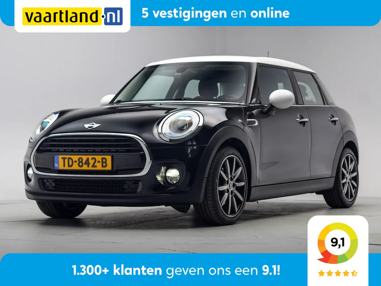 MINI Cooper - 1.5 Cooper Chili Serious Business Aut. 5-drs [ LED Navi Climate Sportstoelen ] - AutoWereld.nl