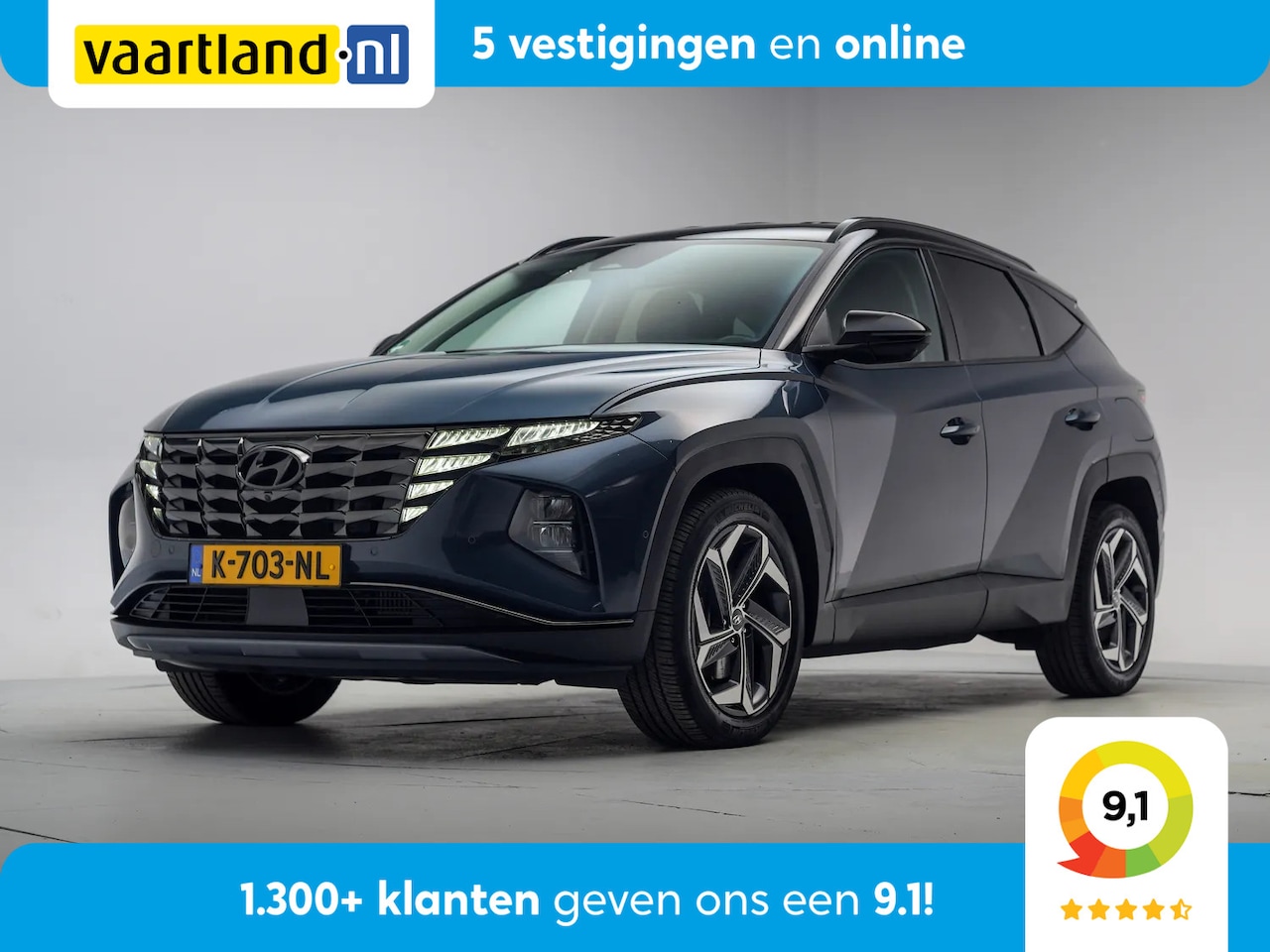 Hyundai Tucson - 1.6 T-GDI HEV Premium Aut. [ leder Navi Apple / Android memory LED ] - AutoWereld.nl