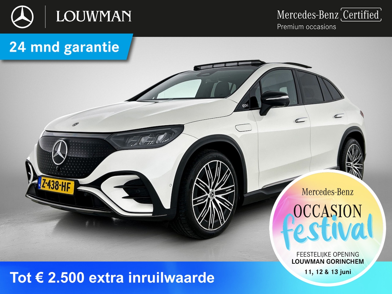 Mercedes-Benz EQE SUV - 350 4Matic AMG Nightpakket 91 kWh | Trekhaak | Airmatic | Panoramadak | Distronic | Alarm - AutoWereld.nl