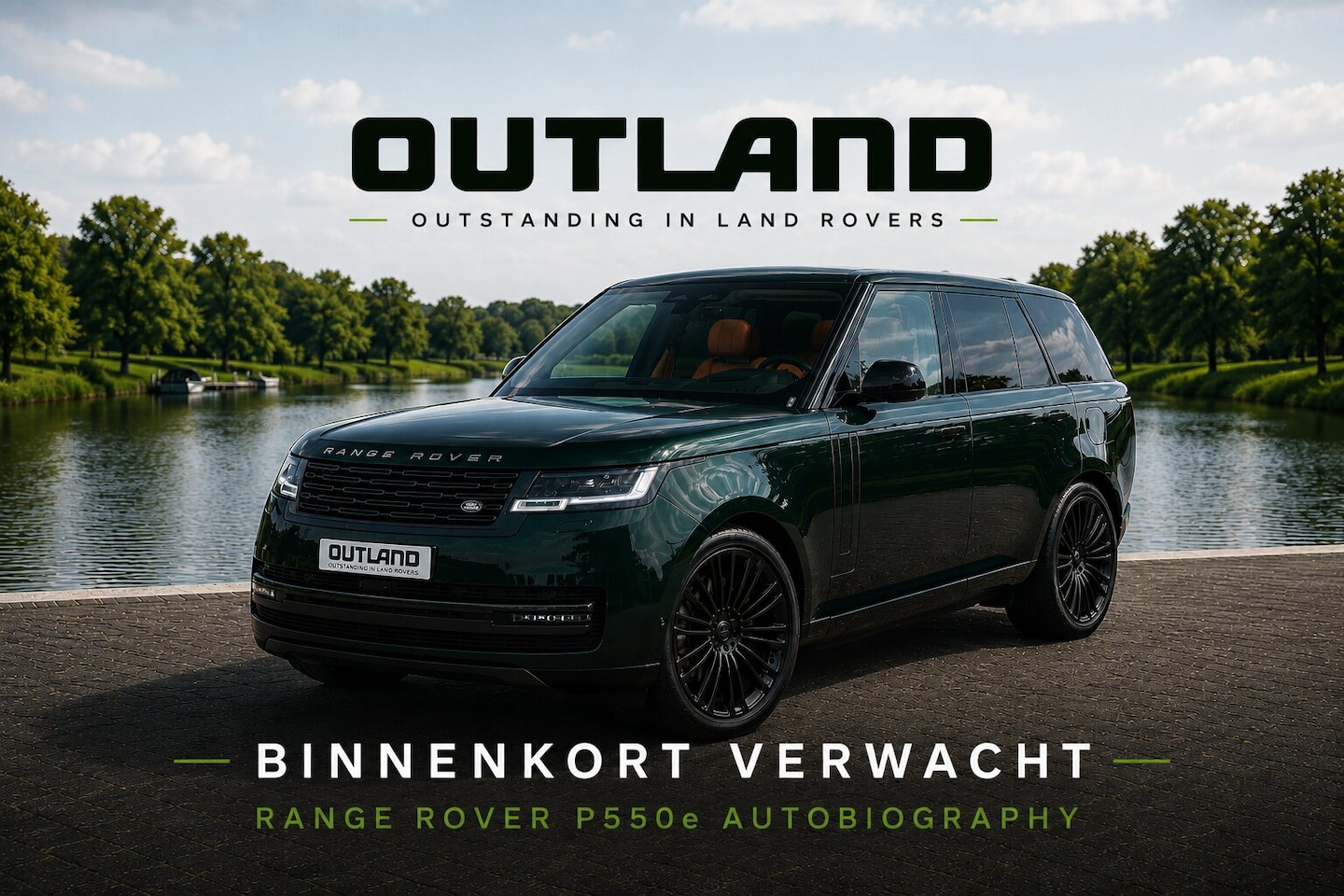 Land Rover Range Rover - P550e Autobiography | SV Bespoke British Racing Green | Cognac leder | Hot Stone Massage V - AutoWereld.nl