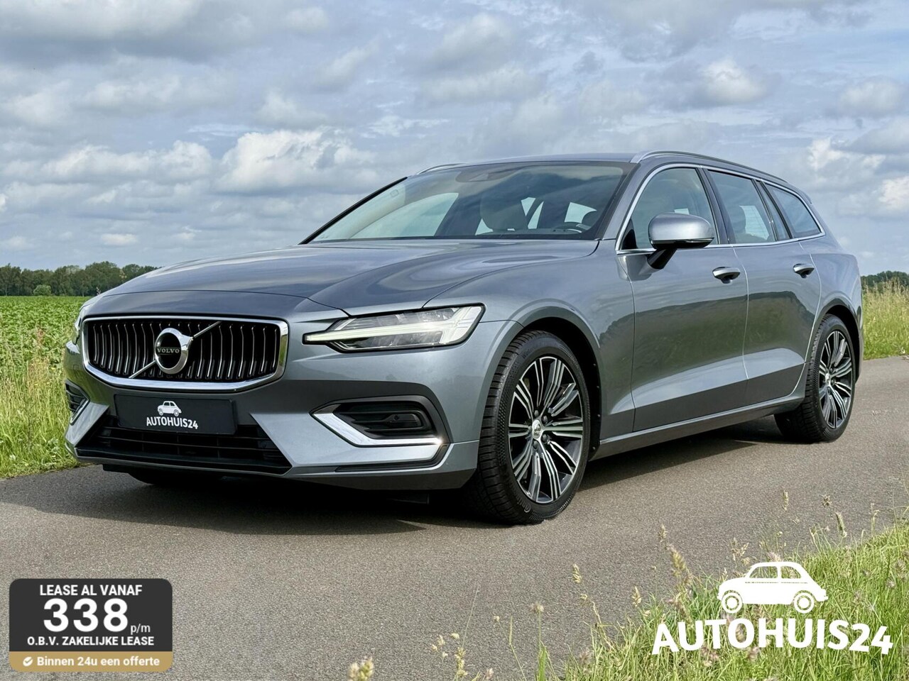Volvo V60 - 2.0 T5 Inscription 250pk HUD|LEDER|NL-AUTO|18" - AutoWereld.nl
