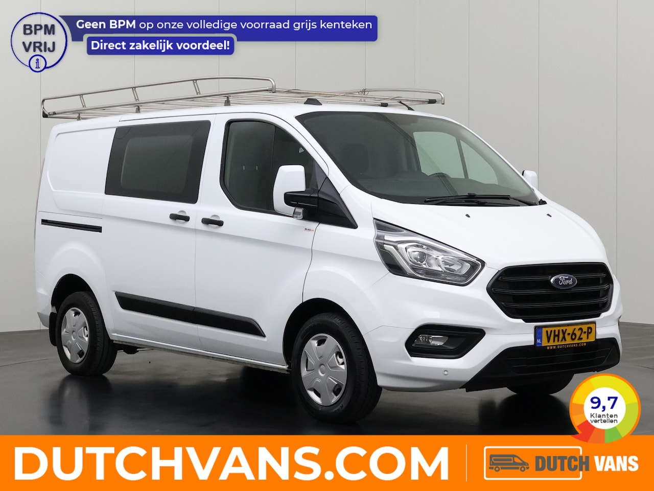 Ford Transit Custom - 2.0TDCI Imperiaal | Trekhaak | Euro 6 | Airco | Cruie | 3-Zits | Betimmering - AutoWereld.nl
