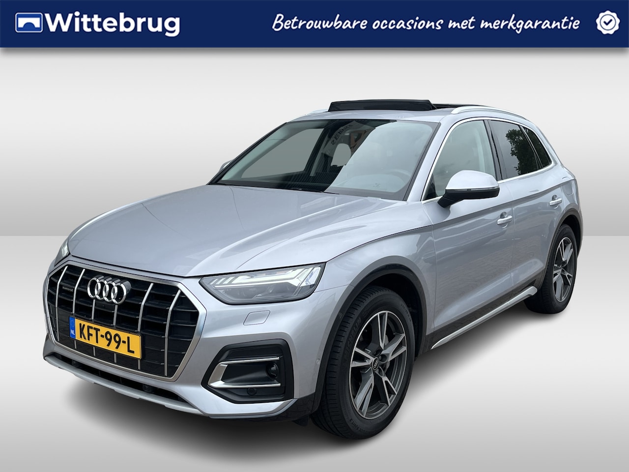 Audi Q5 - 50 TFSI e Advanced Quattro Hybrid / AUTOMAAT/ 300 PK/ PANO/ TREKHAAK/ LEER/ LUCHTVERING/ P - AutoWereld.nl