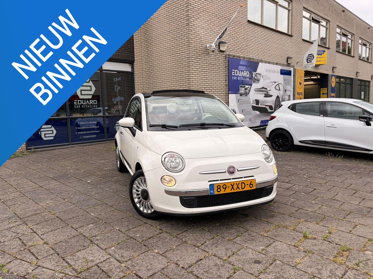 Fiat 500 C - 0.9 TwinAir Lounge Multimediascherm/ Airco/ Cabrio - AutoWereld.nl