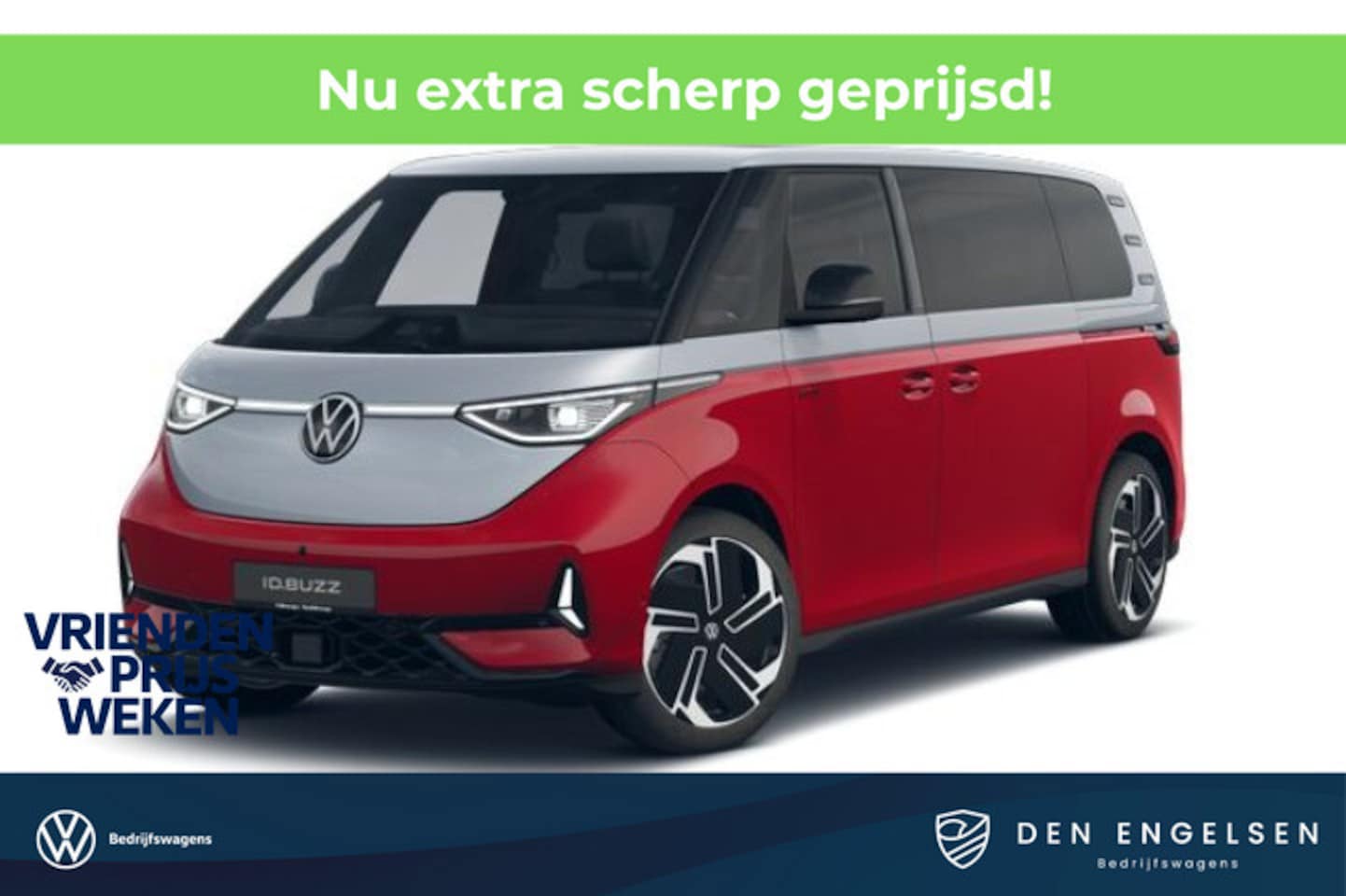 Volkswagen ID. Buzz - GTX Limited Edition 340 pk 4-Motion LWB, 7-peroons, Panoramadak, Navigatie, 21" LM Velgen, - AutoWereld.nl