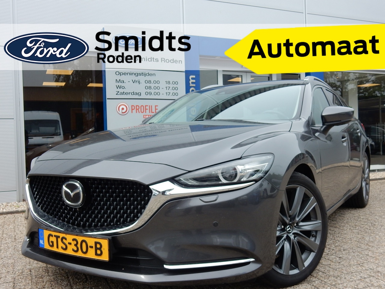 Mazda 6 Sportbreak - 2.0 SkyActiv-G 165 | 19-inch | 360 camera | Head up display | LED | privacy glass | - AutoWereld.nl