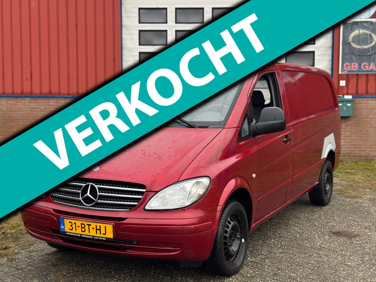 Mercedes-Benz Vito - 111 CDI 320 Lang Airco,Cruise,Rood - AutoWereld.nl