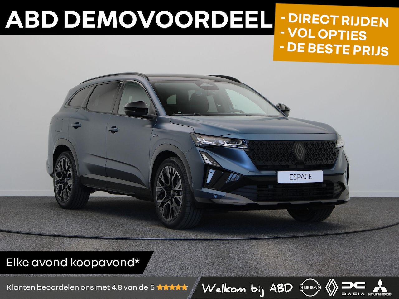 Renault Espace - E-Tech full hybrid 200pk esprit Alpine 7p. | Harman kardon | Panoramisch dak | Elek. stoel - AutoWereld.nl