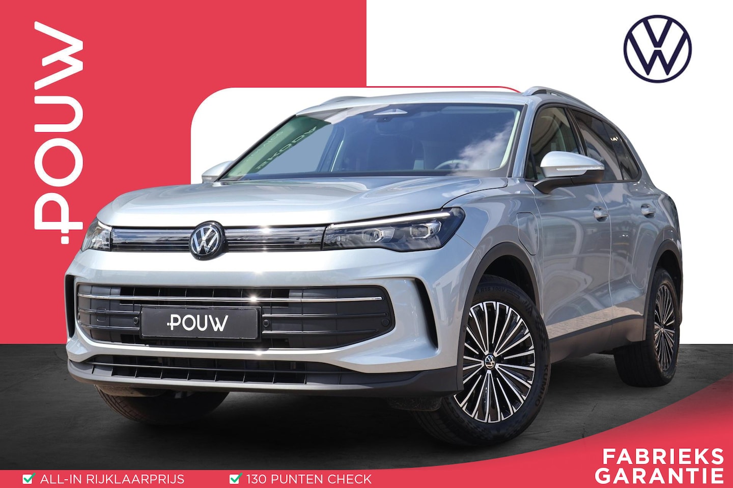 Volkswagen Tiguan - 1.5 eHybrid 204pk Life Edition | SoH 97% | Trekhaak | Leder | Camera | Stoelmemory - AutoWereld.nl