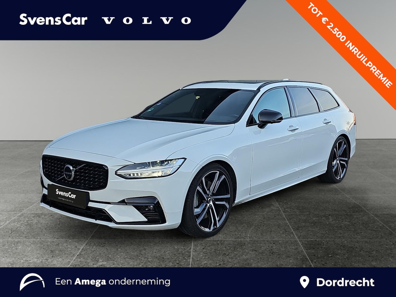 Volvo V90 - 2.0 B4 R-Design | Trekhaak | Panoramadak | 360 graden camera | Harman/Kardon | - AutoWereld.nl