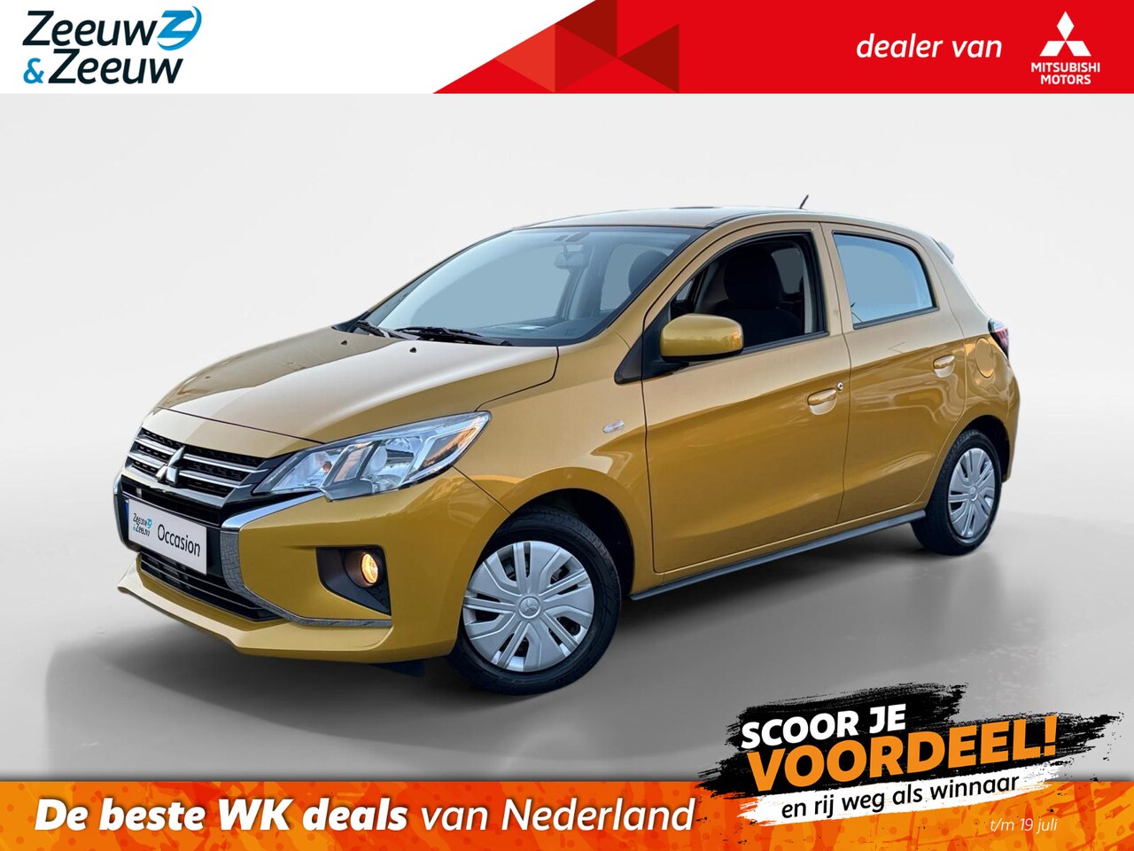 Mitsubishi Space Star - 1.2 Active | Apple Carplay/Android Auto | Airco | Elek. Ramen | Rest. Fabrieksgarantie | - AutoWereld.nl