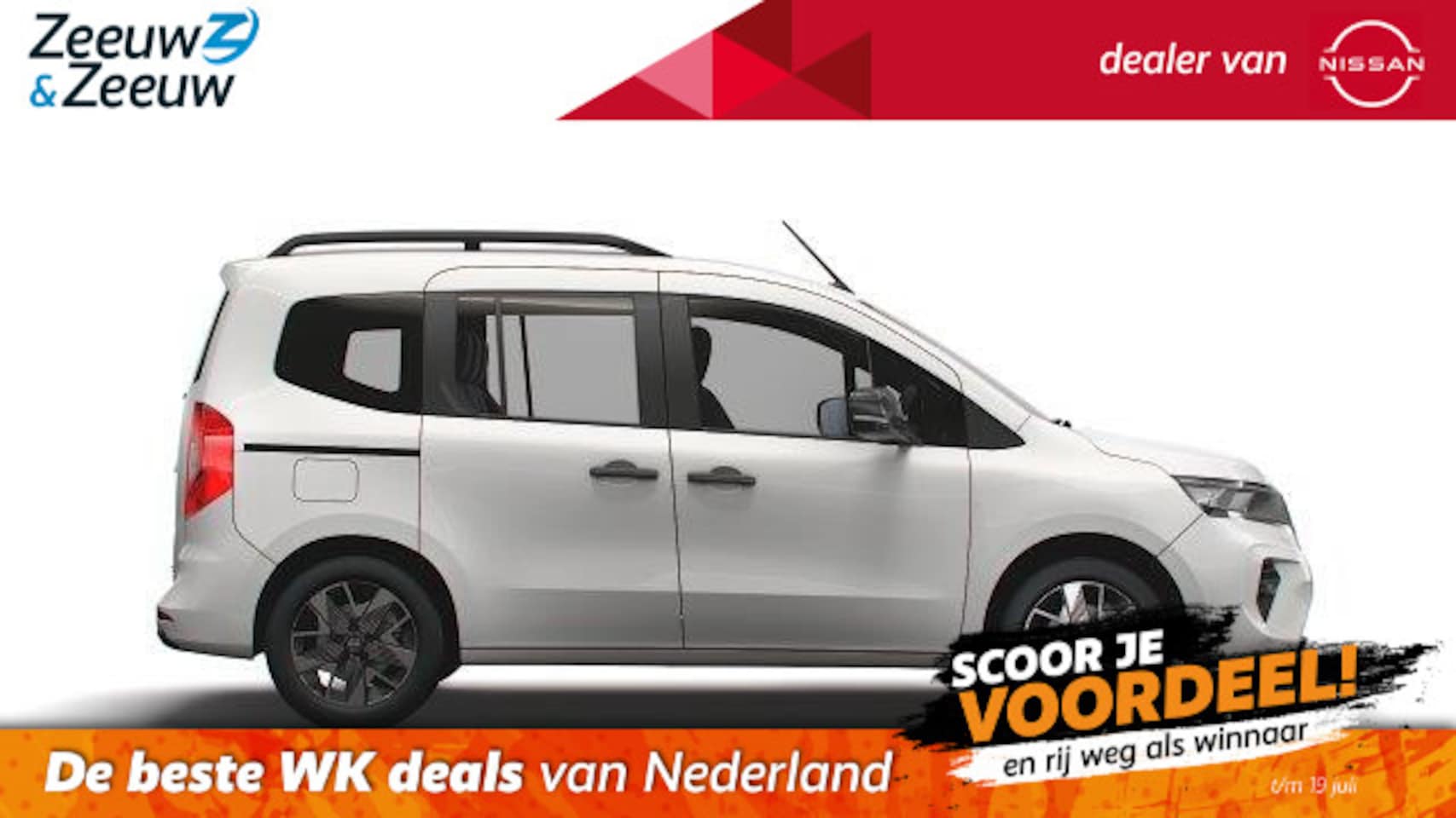Nissan Townstar Evalia - Tekna 7 ZITS L2 45 kWh | 100% ELECTRISCHE 7 ZITTER | - AutoWereld.nl