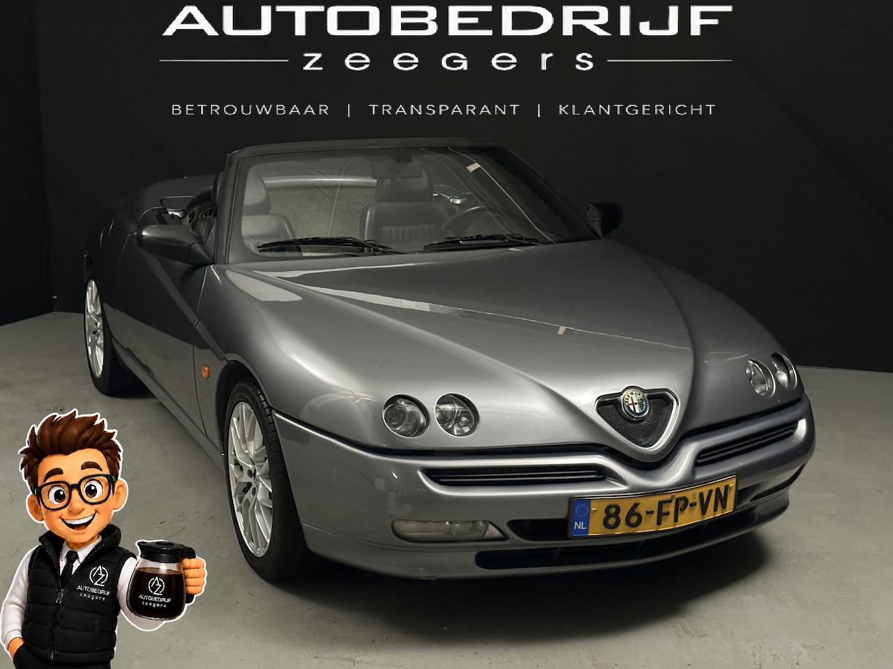 Alfa Romeo Spider - 2.0-16V T.Spark L *Cabrio*AC*Full Leather* - AutoWereld.nl