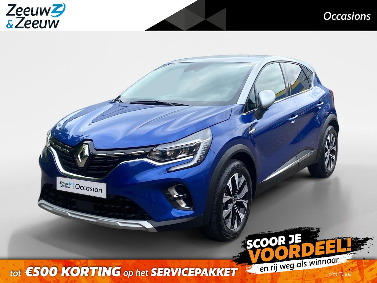 Renault Captur - 1.6 E-Tech Hybrid 145 Intens Apple Carplay/Android Auto , electronic climate controle , Ca - AutoWereld.nl