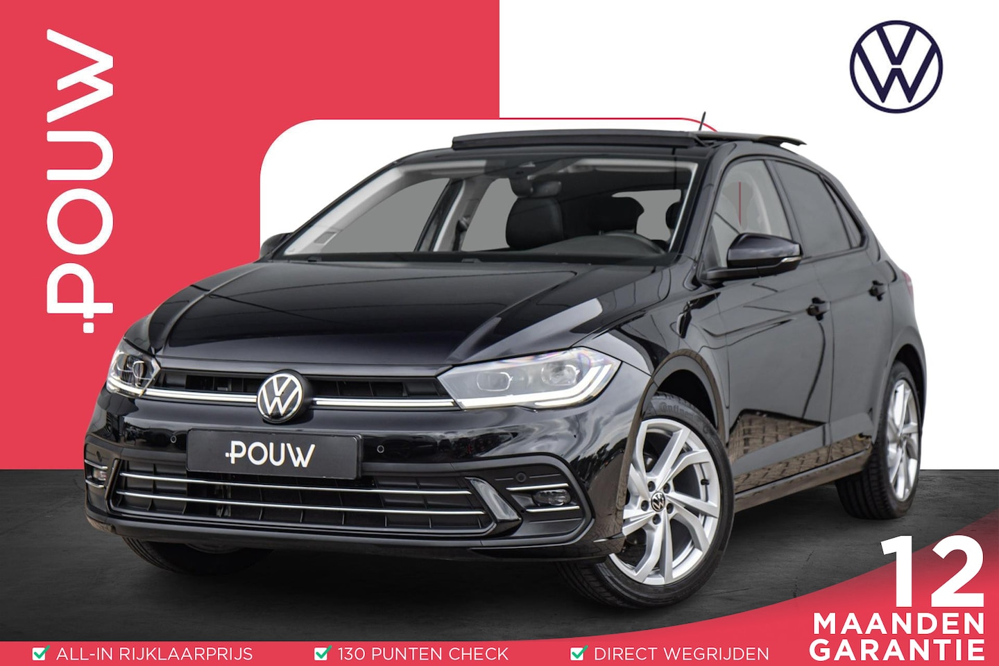 Volkswagen Polo - 1.0 TSI 95pk Style | Panoramadak | Stoelverwarming | Matrix LED | Navigatie | 17'' LMV - AutoWereld.nl
