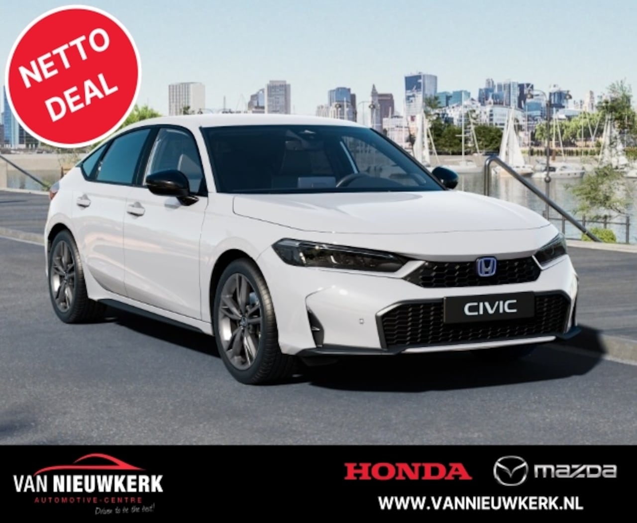 Honda Civic - 2.0 HYBRID 184PK Automaat Sport | NETTO DEAL - AutoWereld.nl
