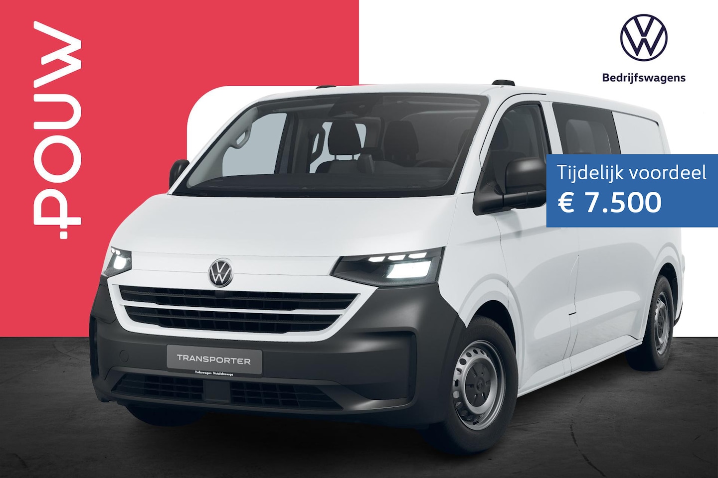 Volkswagen e-Transporter - 32 L2H1 136pk 71 kWh | Trekhaak - AutoWereld.nl
