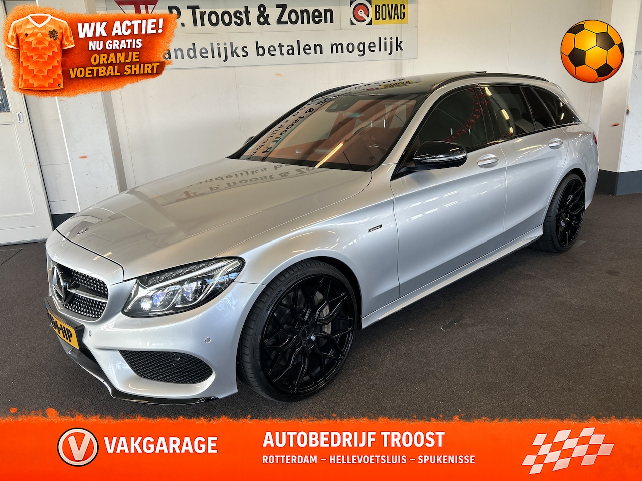 Mercedes-Benz C-klasse Estate - 450 AMG 4MATIC V6 368 PK | Panoramadak | Lederen bekleding | Cruise control | Climate cont - AutoWereld.nl