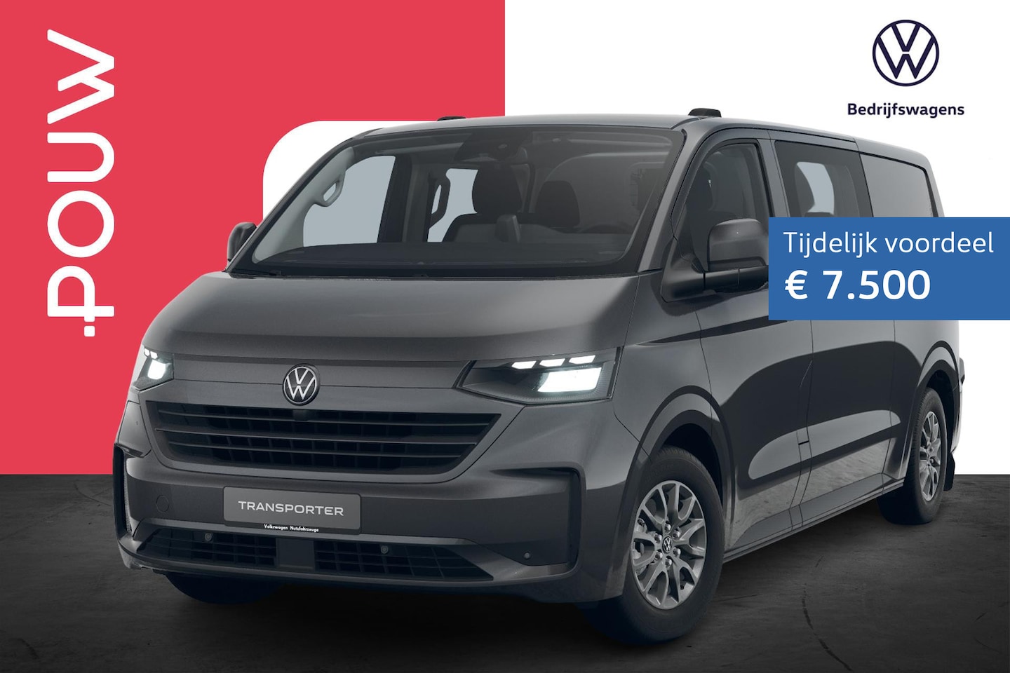 Volkswagen e-Transporter - DC 32 L2H1 218pk 71 kWh | 16" Velgen | Trekhaak Wegklapbaar - AutoWereld.nl