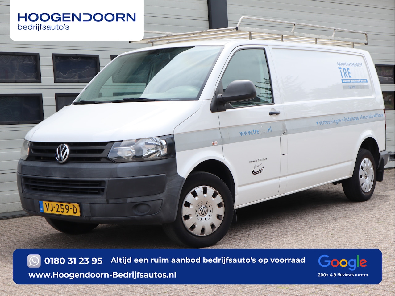 Volkswagen Transporter - 2.0 TDI 102pk L2 Lang - Trekhaak - Airco - 3 Zits - AutoWereld.nl