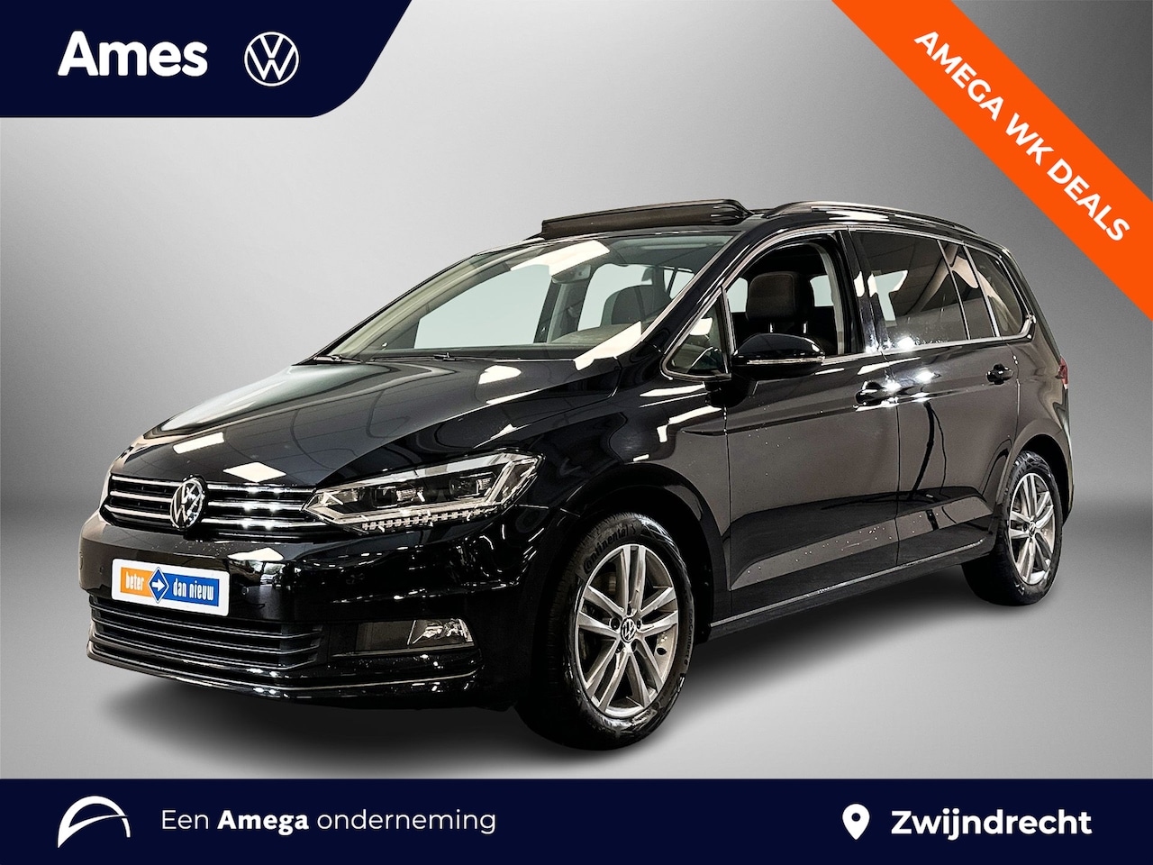 Volkswagen Touran - 1.5 TSI 150pk Highline 7p Panoramaschuif-kanteldak | 17inch |  Voorstoelen verwarmbaar - AutoWereld.nl