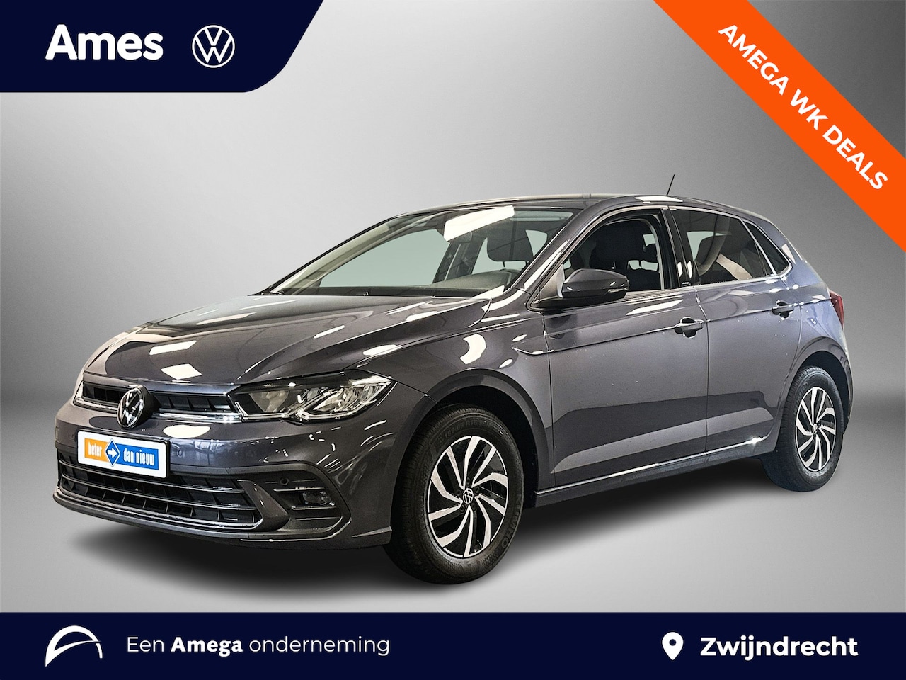 Volkswagen Polo - 1.0 95pk TSI Life Edition Velgen 'Essex', 15 inch lichtmetaal in zwart | Licht en Zicht Pa - AutoWereld.nl