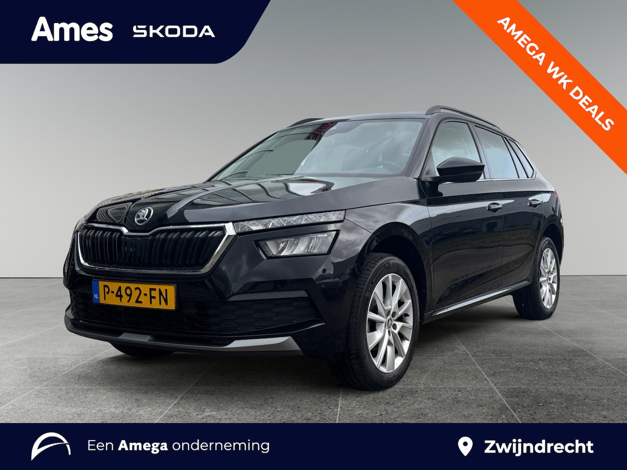 Skoda Kamiq - 1.0 110pk TSI Ambition Parkeersensoren achter | Cruise control | Automatische airco - AutoWereld.nl