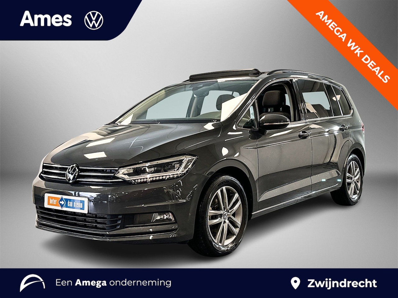 Volkswagen Touran - 1.5 150pk TSI Highline 7p Navigatie 'Discover Media' | Velgen 'Salvador', 17 inch lichtmet - AutoWereld.nl