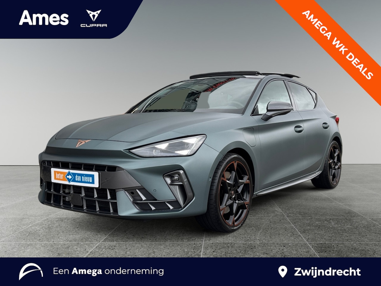 CUPRA Leon - 1.5 272pk TSI e-Hybrid VZ Performance Panoramisch schuifdak |  Velgen 'Polar Copper', 19 i - AutoWereld.nl