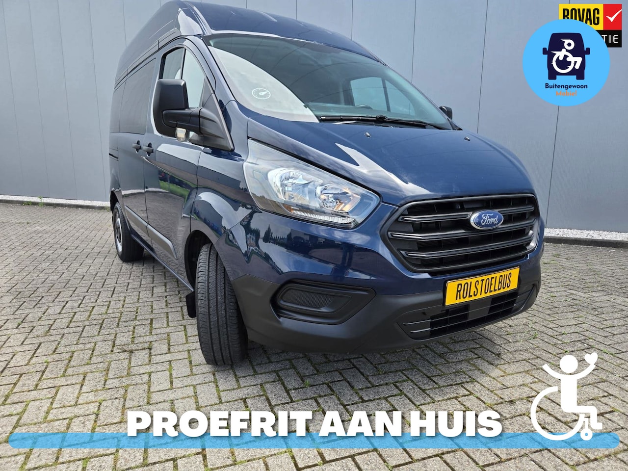 Ford Transit Custom - 2.0 TDCI L1H2 | Rolstoelbus | Airco | Lage km-stand - AutoWereld.nl