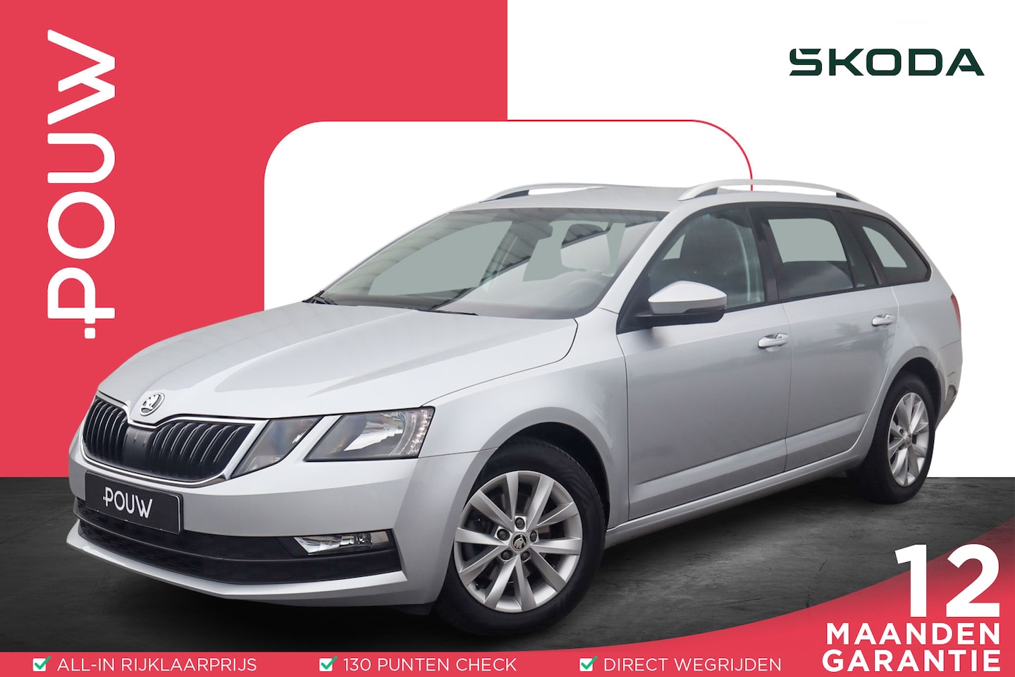 Skoda Octavia Combi - 1.0 TSI 115pk Ambition Business | Navigatie | AllSeason Banden - AutoWereld.nl