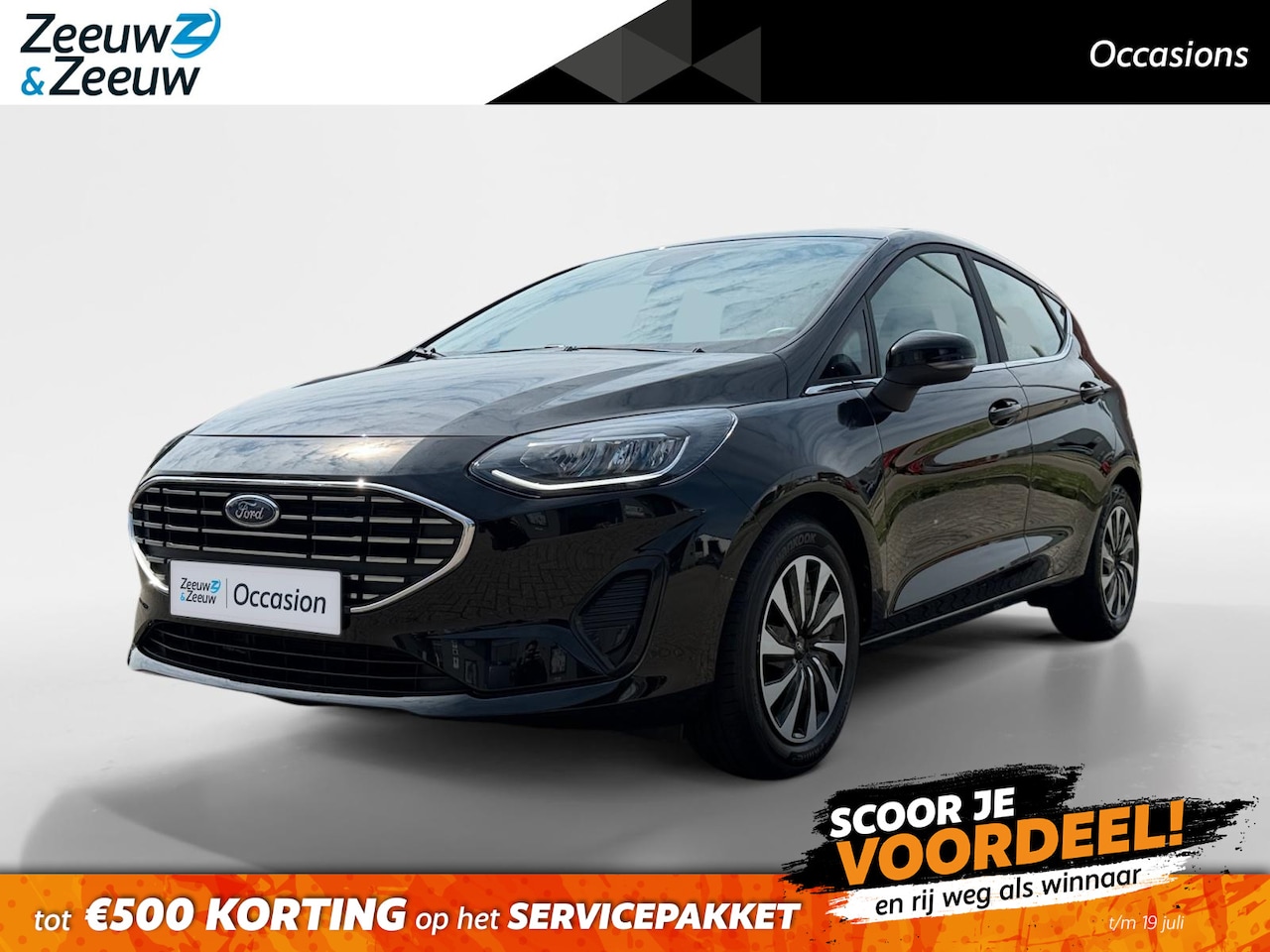 Ford Fiesta - 1.0 EcoBoost Hybrid Titanium | Dealer onderhouden | NL auto | Winter pack | Parkeersensor - AutoWereld.nl