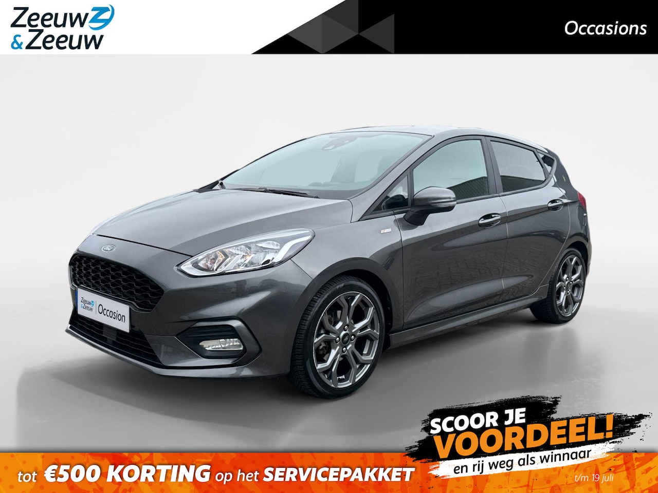 Ford Fiesta - 1.0 EcoBoost ST-Line | NL auto | Cruise control | Voorruitverwarming | Navigatie | Apple c - AutoWereld.nl