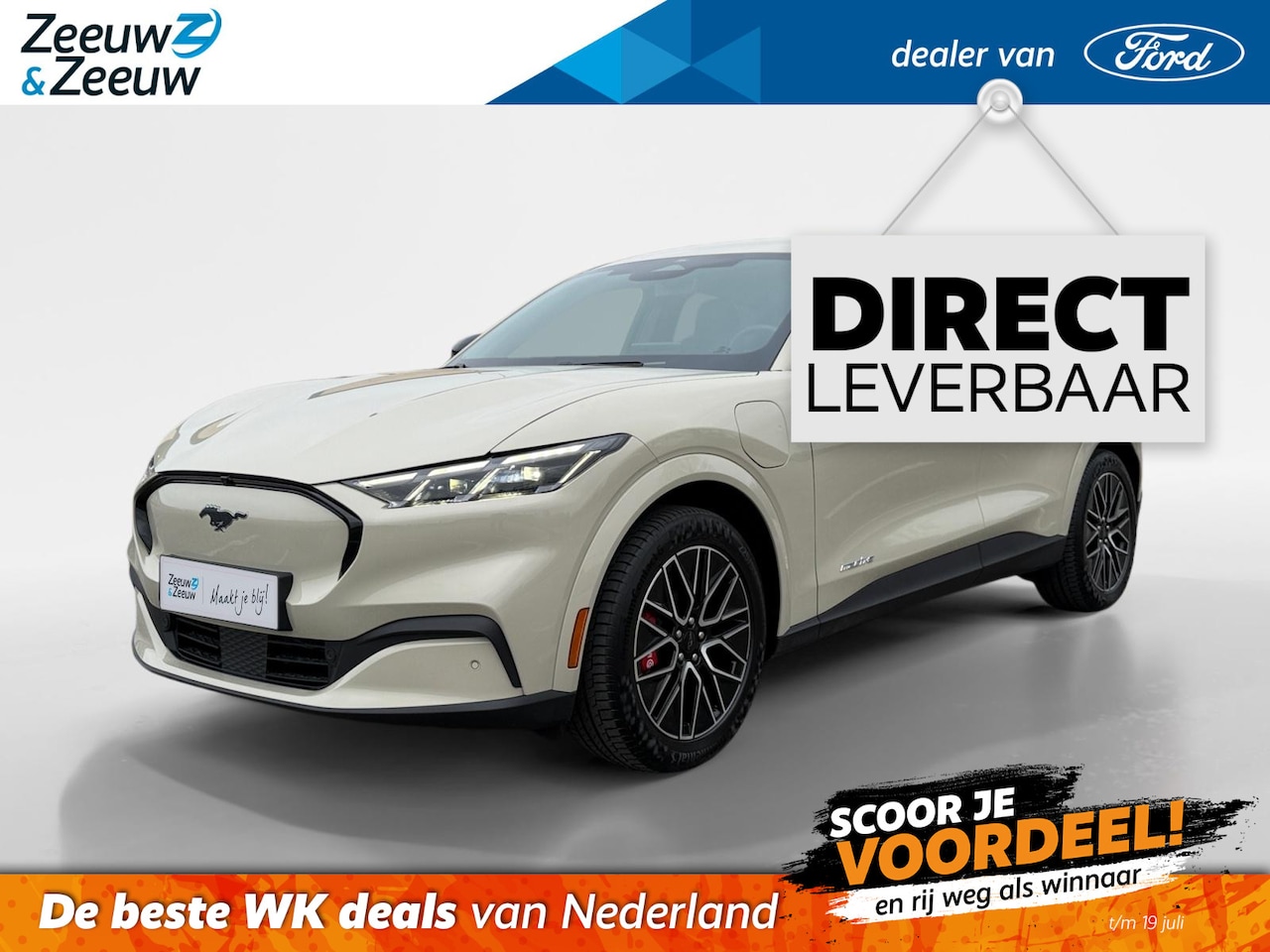 Ford Mustang Mach-E - Extended Premium RWD 88 kWh | Uit Voorraad Leverbaar | Prijs inclusief €2000,- Ford Voorde - AutoWereld.nl