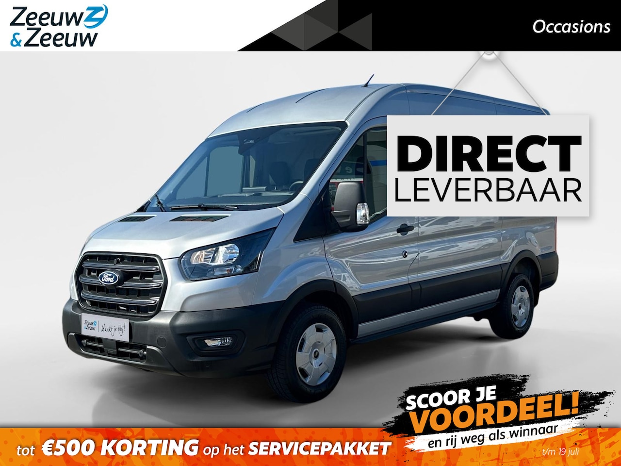 Ford Transit - 350 2.0 TDCI L2H2 Trend | Uit Voorraad Leverbaar | Automaat | Trekhaak | Apple carplay & A - AutoWereld.nl