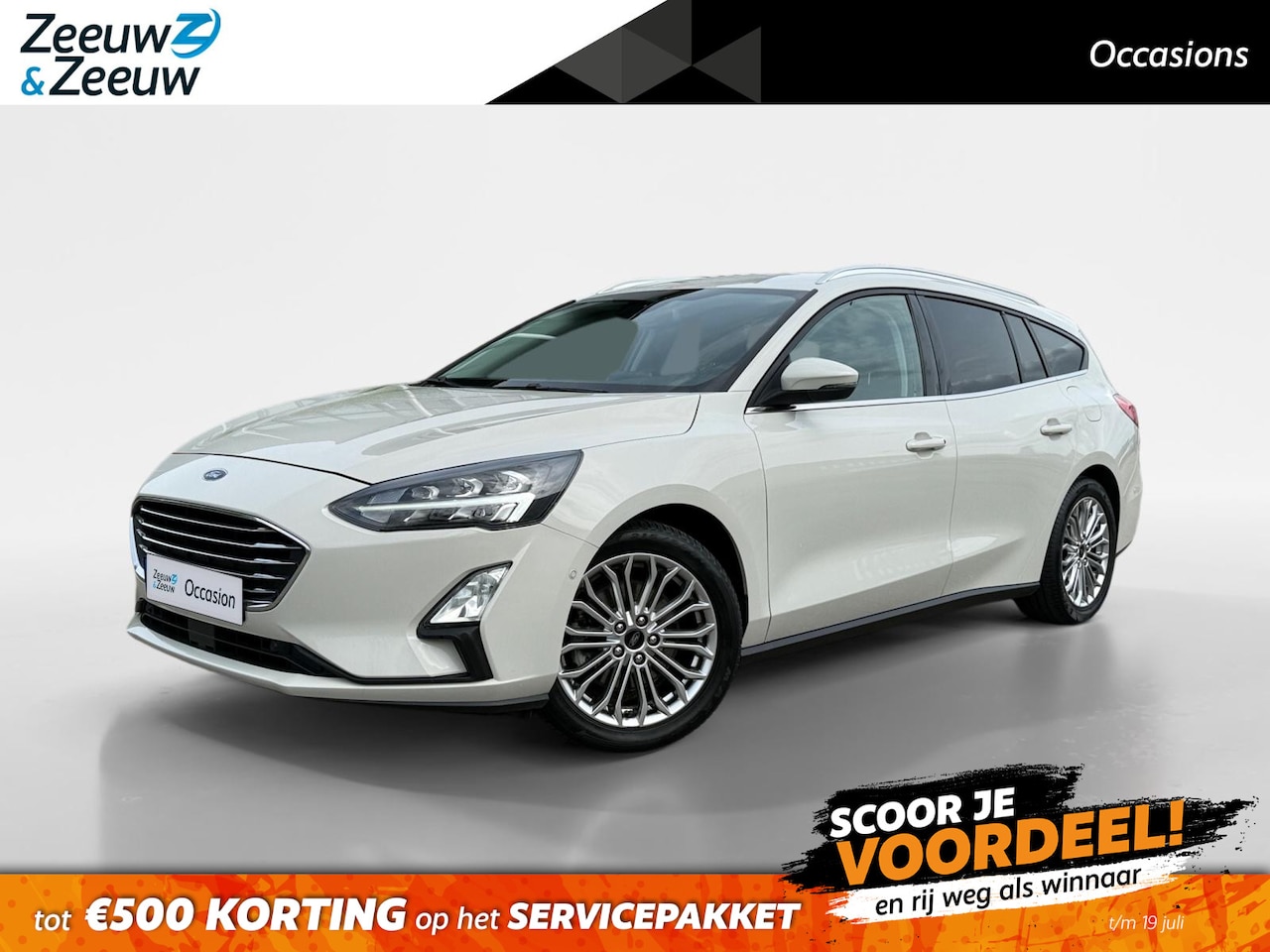 Ford Focus Wagon - 1.0 EcoBoost Titanium Business | Winter Pack | Achteruitrijcamera | Cruise Control | Navig - AutoWereld.nl