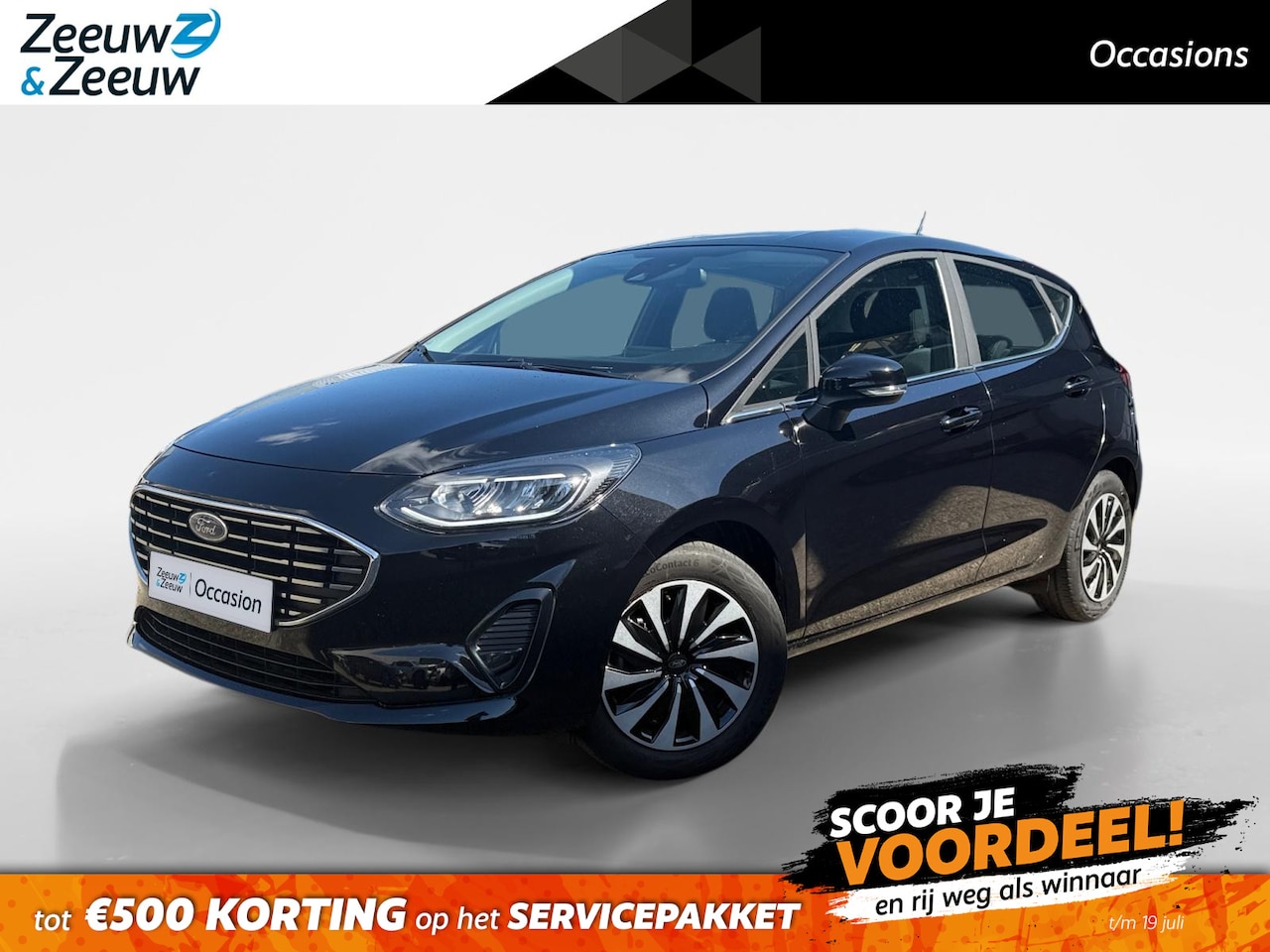 Ford Fiesta - 1.0 EcoBoost Hybrid Titanium | Winter Pakket | Apple Carplay & Android Auto | Parkeersenso - AutoWereld.nl
